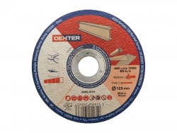 Disque de coupe pour acier T41, DEXTER, diam. 125 x 1.0 x 22.2 mm