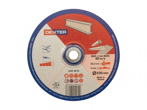 Disque De Coupe Pour Métal Dexter, Diam.230 X 3.0 X 22.2 Mm, T42