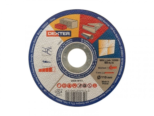 Disque multicoupe pour multimatériaux T41, DEXTER, diam. 115 x 1 x 22.23 mm