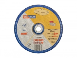 1 Disque De Meuleuse Pour Pierre Dexter, Diam.230 X 3.0 X 22.2 Mm, T42
