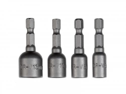 Lot De 4 Noix De Serrage Magnétiques Acier Chrome Vanadium Dexter