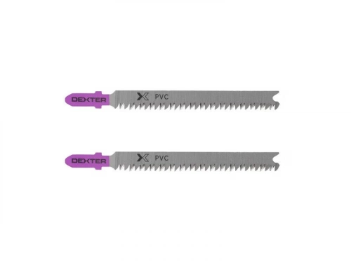 Lot De 2 Lames Pour Plexiglass Et Pvc Dexter Coupe Droite 3-30 Mm