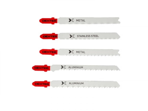 Lot De 5 Lames Pour Métal Dexter Coupe Droite 0.5-15 Mm