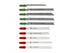Lot De 10 Lames Pour Bois Et Métaux Dexter Coupe Droite 0.5-50 Mm