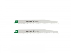 Lot De 2 Lames Bois Coupe Droite 150 Mm Dexter Pour Scie Sabre