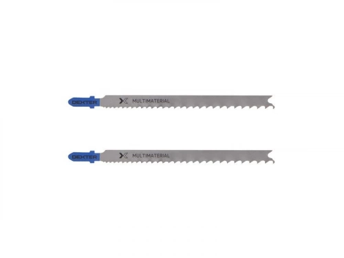 Lot De 2 Lames Pour Multimatériau Dexter Coupe Droite 5-65 Mm
