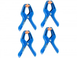 Lot de 4 pinces à ressort, DEXTER, capacité de serrage minimum de 35 mm
