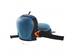 Paire De Genouillères De Protection Dexter En Textile Et Coque Pvc Bleu Et Noir