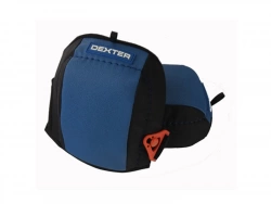 Paire De Genouillères De Protection Dexter En Cuir Bleu Et Noir