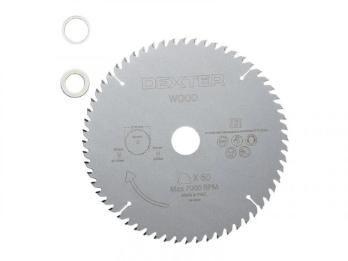Lame De Scie Circulaire Pour Bois Dur Dexter Coupe Nette 216 X 30 Mm
