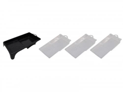 Bac à peinture et 3 recharges jetables, DEXTER, L. 110 mm
