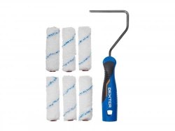 Lot de 6 recharges et sa monture pour vernir, huiler, vitrifier, lasurer et saturer, DEXTER, 110 mm