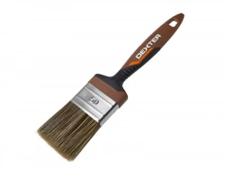 Pinceau plat bois pour huile, vernis, lasure, DEXTER, 50 mm