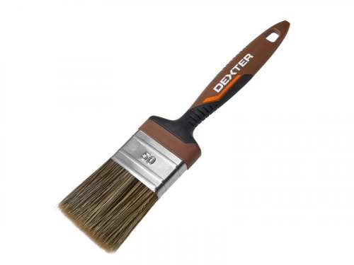 Pinceau plat bois pour huile, vernis, lasure, DEXTER, 50 mm