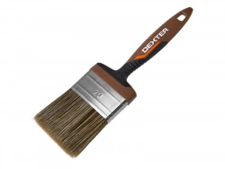 Pinceau plat bois pour huile, vernis, lasure, DEXTER, 70 mm