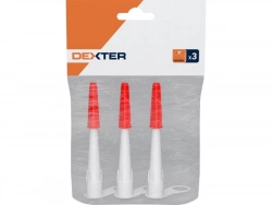 Lot de 3 canules pour cartouche, DEXTER PRO, Blanc