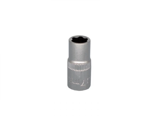 Douille 6 pans 1/4 en chrome vanadium DEXTER, diam. 7 mm