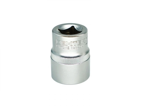 Douille 6 pans 1/2 en chrome vanadium DEXTER, diam. 22 mm