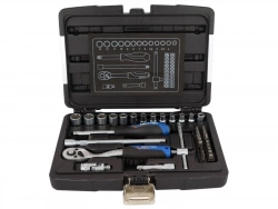 Coffret clé à douille et embouts de mécanicien DEXTER, 39 pièces