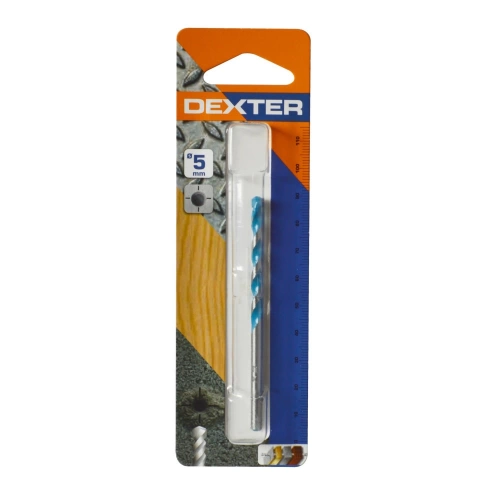 Foret multimatériaux, Diam.5 mm, L.85 mm DEXTER
