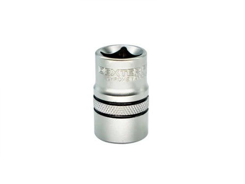 Douille 12 pans 1/2 en chrome vanadium DEXTER PRO, diam. 17 mm