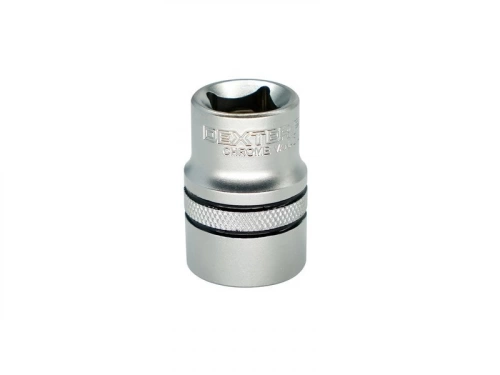 Douille 12 pans 1/2 en chrome vanadium DEXTER PRO, diam. 19 mm