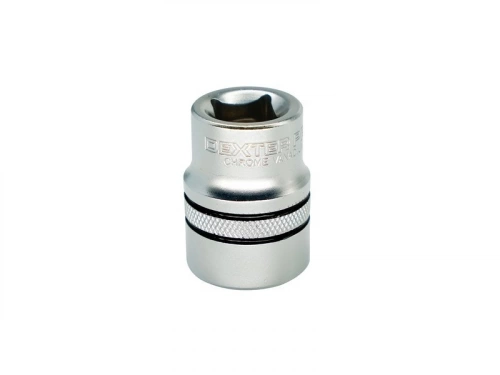 Douille 12 pans 1/2 en chrome vanadium DEXTER PRO, diam. 21 mm