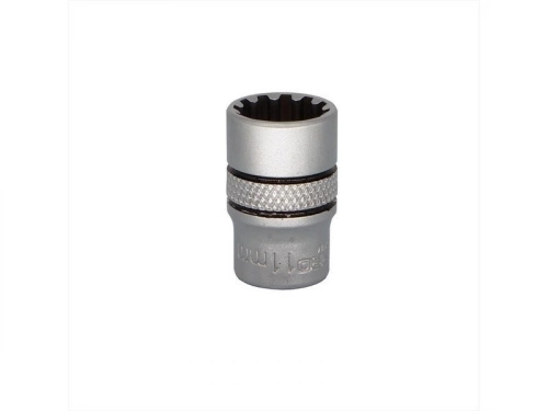 Douille 12 pans 1/4 en chrome vanadium DEXTER PRO, diam. 11 mm