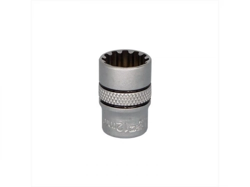 Douille 12 pans 1/4 en chrome vanadium DEXTER PRO, diam. 12 mm