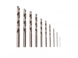 Lot de 10 forets métalliques, DEXTER, diam.1 à 10 mm