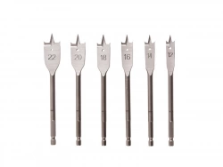 Lot de 6 forets à bois, DEXTER, diam. 12 à 22 mm