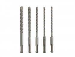 Lot de 5 forets béton, DEXTER PRO, diam.6 mm, L.160 mm