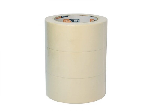 Lot de 3 rubans de masquage surfaces lisses, DEXTER, l.48 mm x L.50 m
