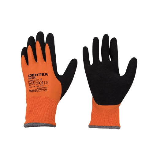 Paire de gants tactile pour outil de manutention latex, T 10 DEXTER
