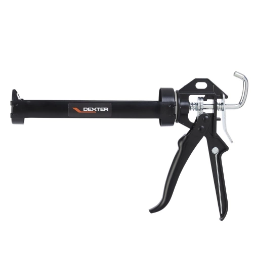 Pistolet pour mastic et perçage joint DEXTER, acier noir
