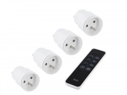 Lot De 3 Prises Télécommandables + 1 Gratuite Intérieures Dio, 2300 W
