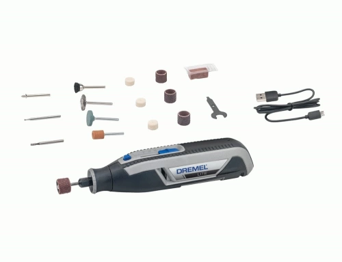 Outil multi-usage sans fil Dremel Lite 7760 - avec batterie Li-Ion (3,2V) + 15 accessoires