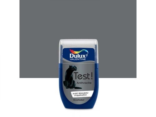 Testeur Peinture Anthracite Satin Crème De Couleur Dulux Valentine 30 Ml