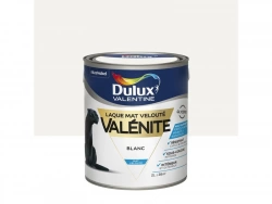 Peinture laque boiserie Valénite DULUX VALENTINE blanc mat 2 l