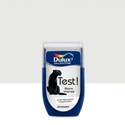 Testeur peinture Crème de couleur blanc intense satin 30 mL - DULUX VALENTINE