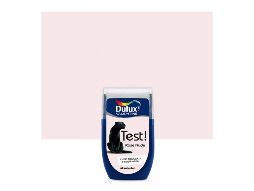 Testeur peinture rose nude mat Crème de couleur DULUX VALENTINE 30 ml