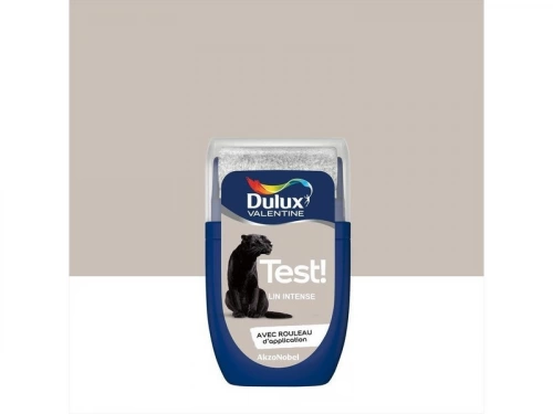 Testeur peinture lin intense satiné crème de couleur DULUX VALENTINE, 30 ml