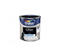 Peinture mur, boiserie Crème de couleur DULUX VALENTINE noir mat 0.5 L