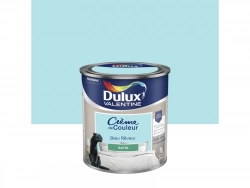 Peinture mur, boiserie crème de couleur DULUX VALENTINE bleu rêveur satiné 0.5L