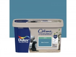 Peinture bleu canard mur, boiserie Creme de couleur DULUX VALENTINE satine 2.5 l