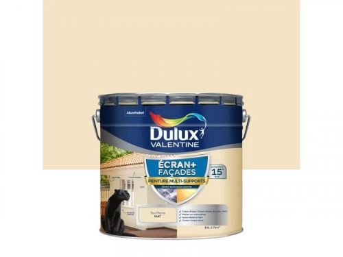 Peinture facade Ecran + multi-supports DULUX VALENTINE, ton pierre, 10 l
