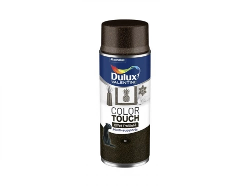 Peinture aérosol Color touch effet pailleté DULUX VALENTINE or pailleté 400 ml