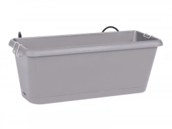 Jardinière Polypropylène Eda Chorus L.12 X L.30 X H.11.4 Cm Gris Béton