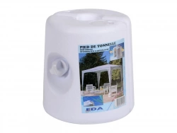 Pied de tonnelle à remplir blanc