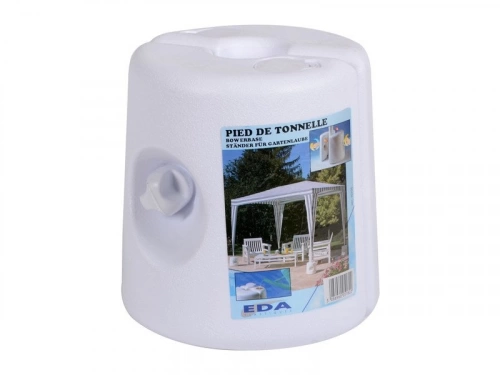 Pied de tonnelle à remplir blanc